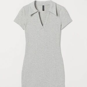 H&M collared jersey Dress